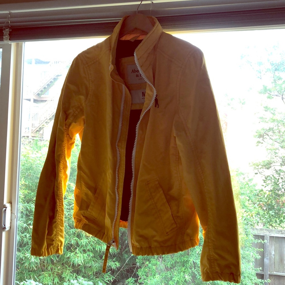 Bright Yellow Windbreaker